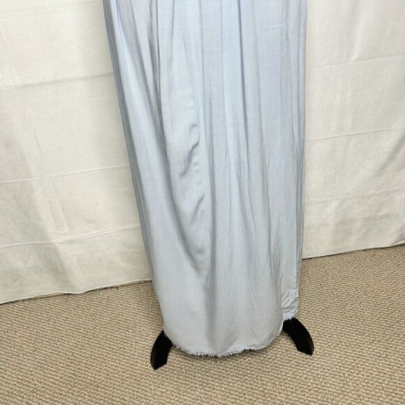 Anthropologie Saturday Sunday Blue Chambray Racer Back Smocked Dress Size XS - Picture 10 of 11